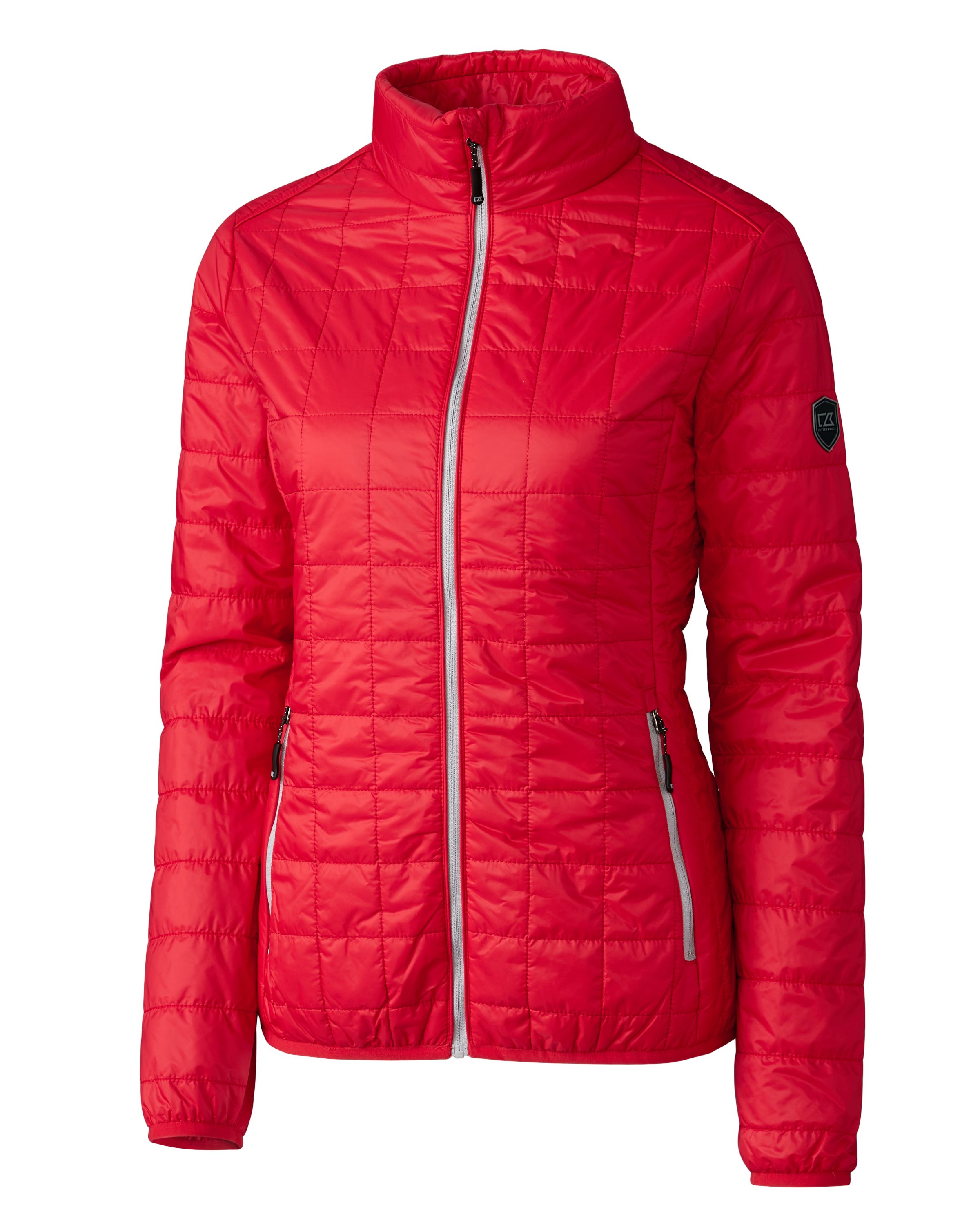 Cutter & Buck Rainier Recycled Insulated Puffer Womens Full Zip Jacket 110