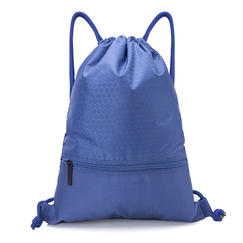 Drawstring Backpack / Zipper 4