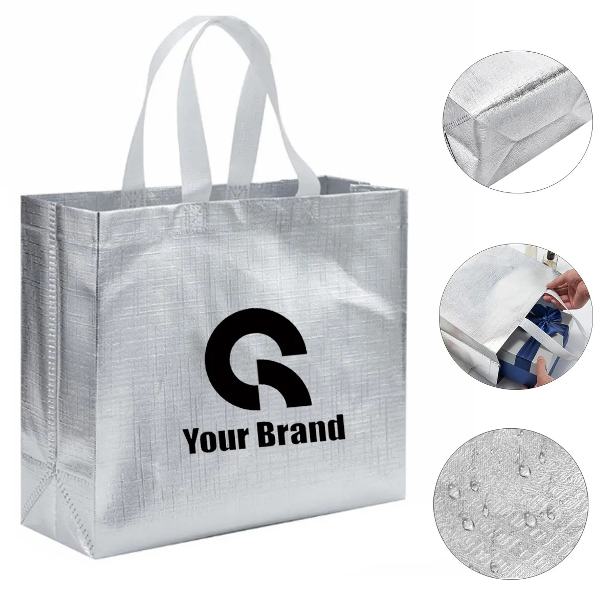 Reusable Non Woven Foldable Shopping Bag All Over Printing 2