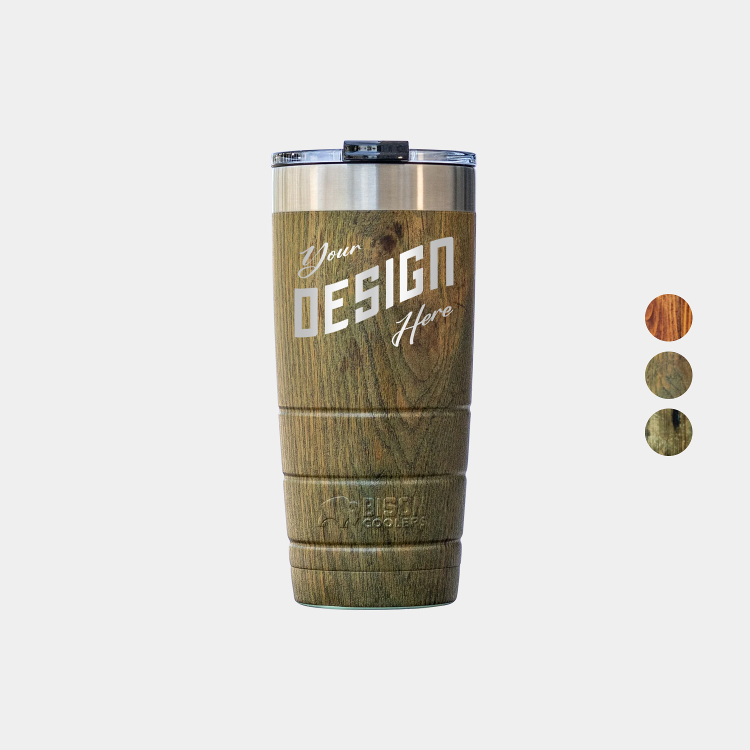 22 oz. Bison® Stainless Steel Insulated Wood Grain Tumbler 2