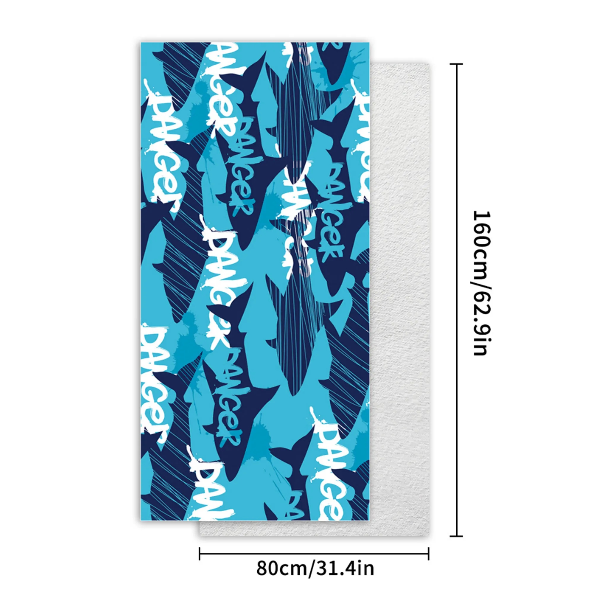 30" x 60" Polyester Portable Beach Towel 5
