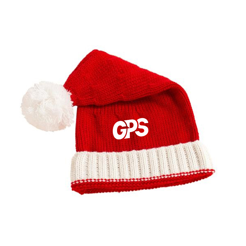 15 3/4 " Red Knit Christmas Hat 2