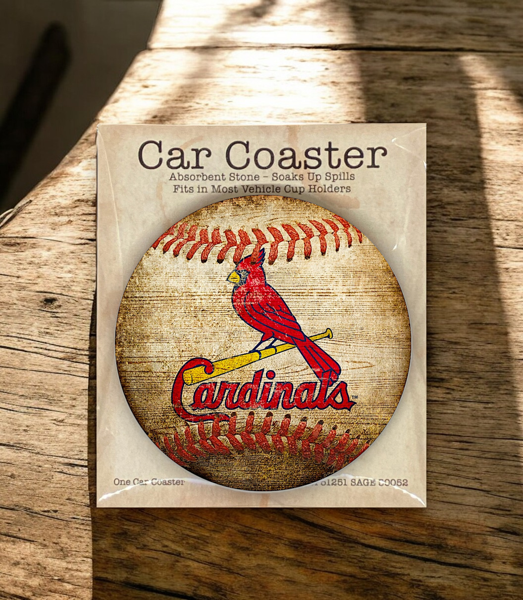 Semi-Gloss White Coated Ceramic Car Coaster in Individual Retail Packaging 8