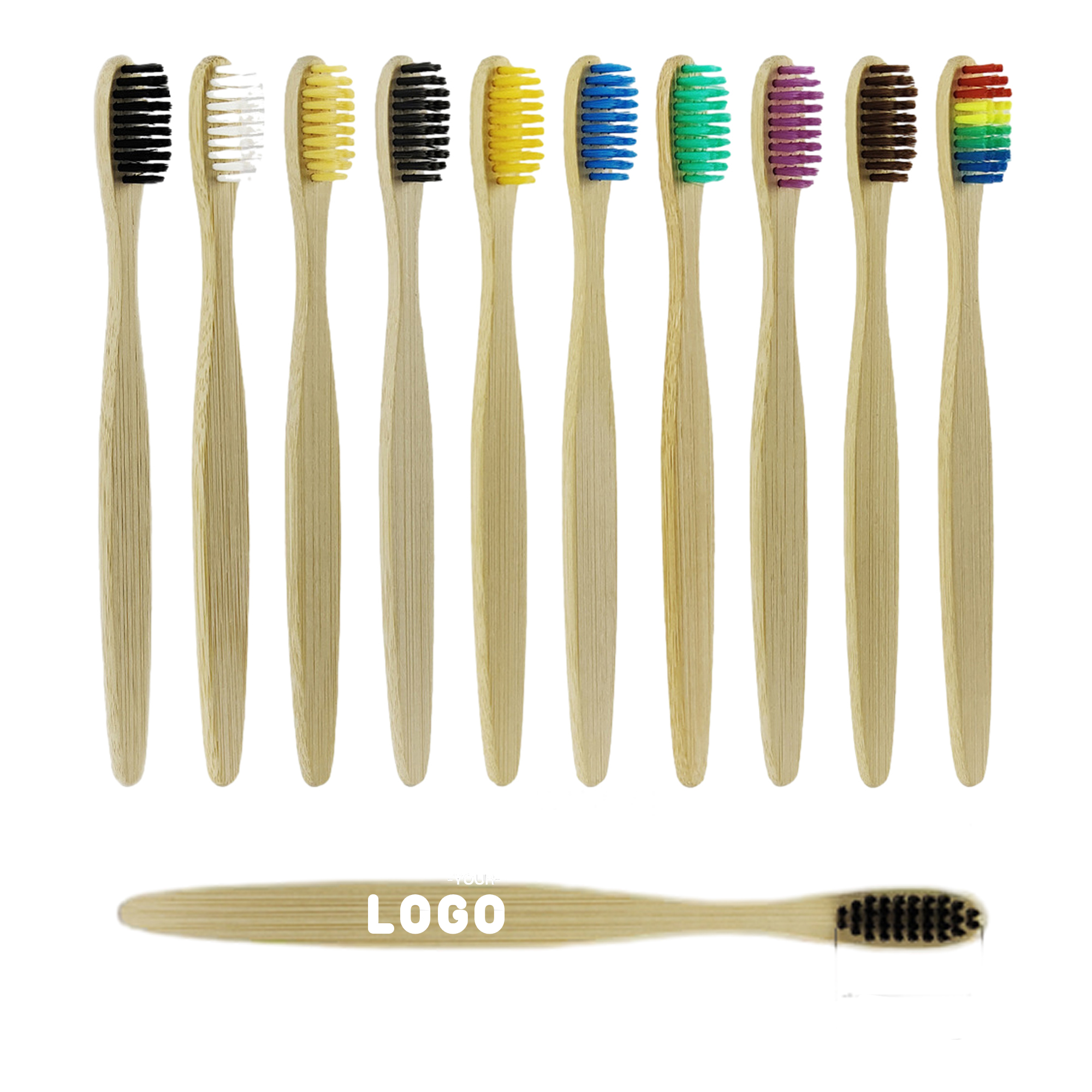 Eco-Friendly Colorful Bamboo Toothbrushes for Children 2