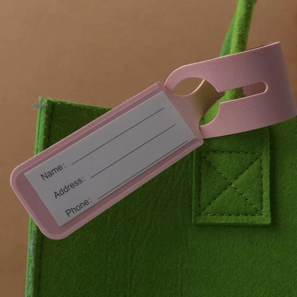 Premium Vegan Leather Luggage Tag 7