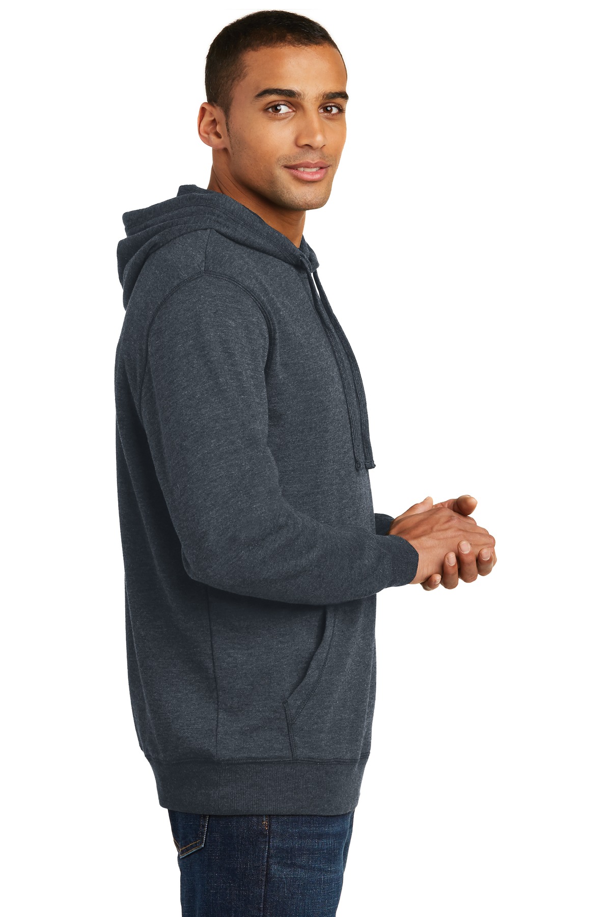 District Lightweight Fleece Hoodie. DM391, custom hoodie or sweatshirt with logo imprint 3
