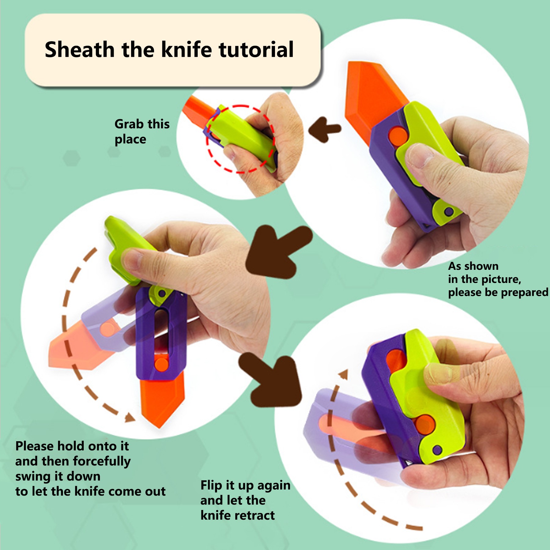 3D Gravity Knife Toy 8