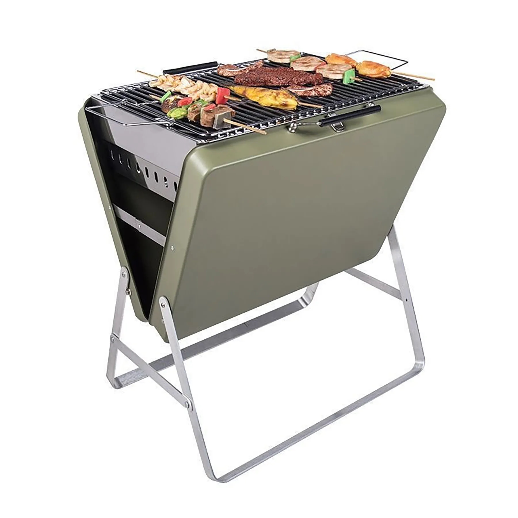 Stainless Steel Outdoor Camping Portable Barbecue Grill 3