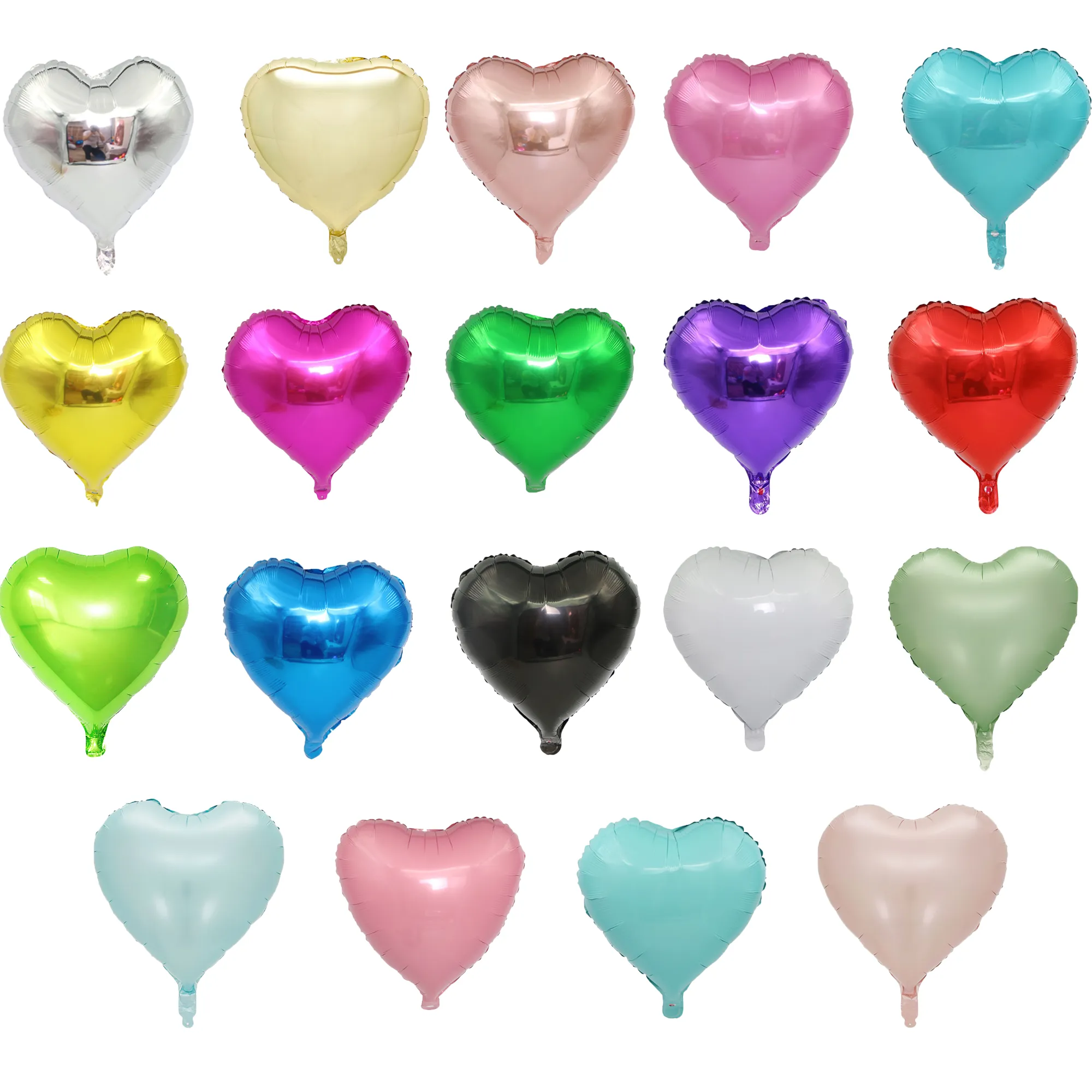 Heart Shaped Party Balloon Colorful Celebration Decor 2
