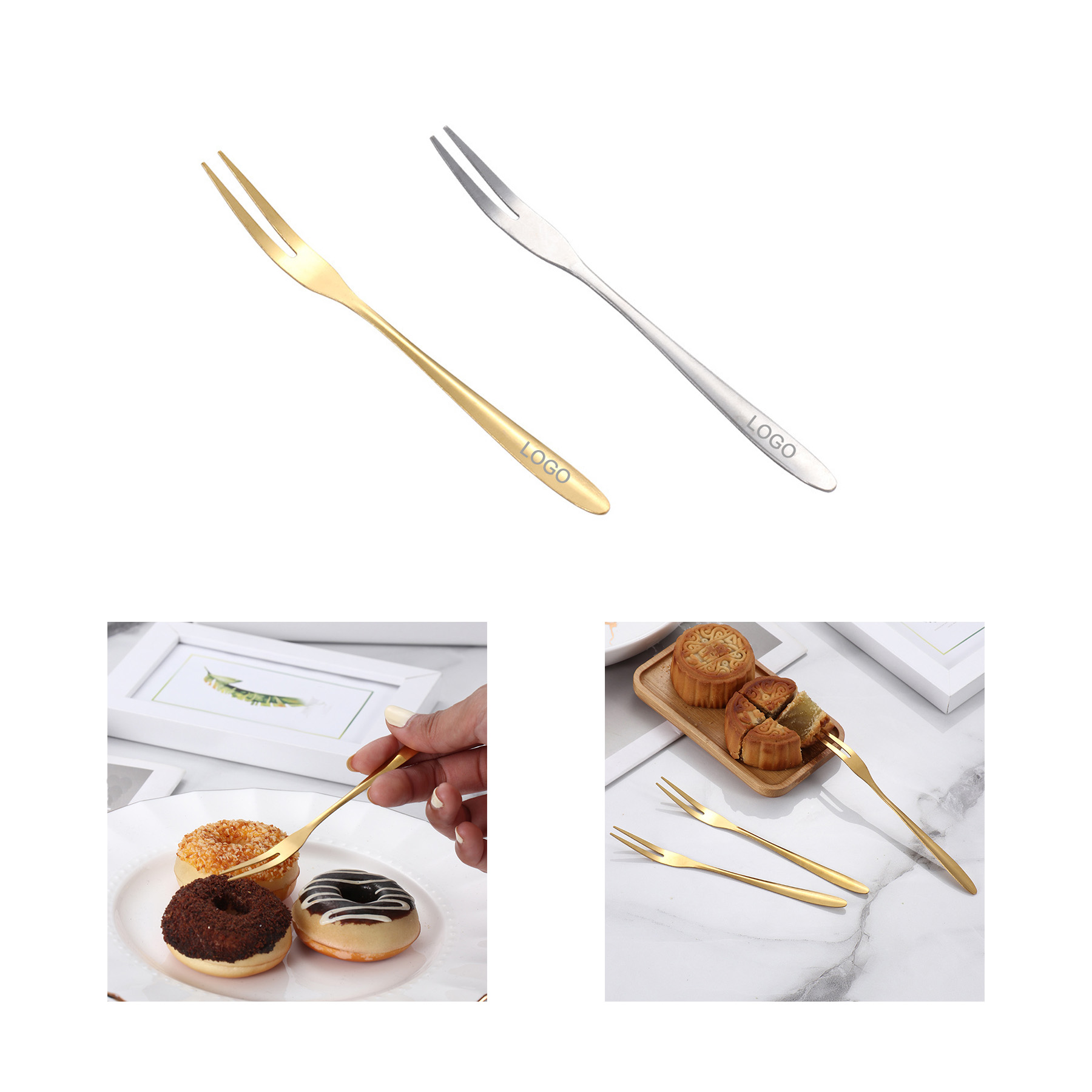 Stainless Steel Dessert Forks 2