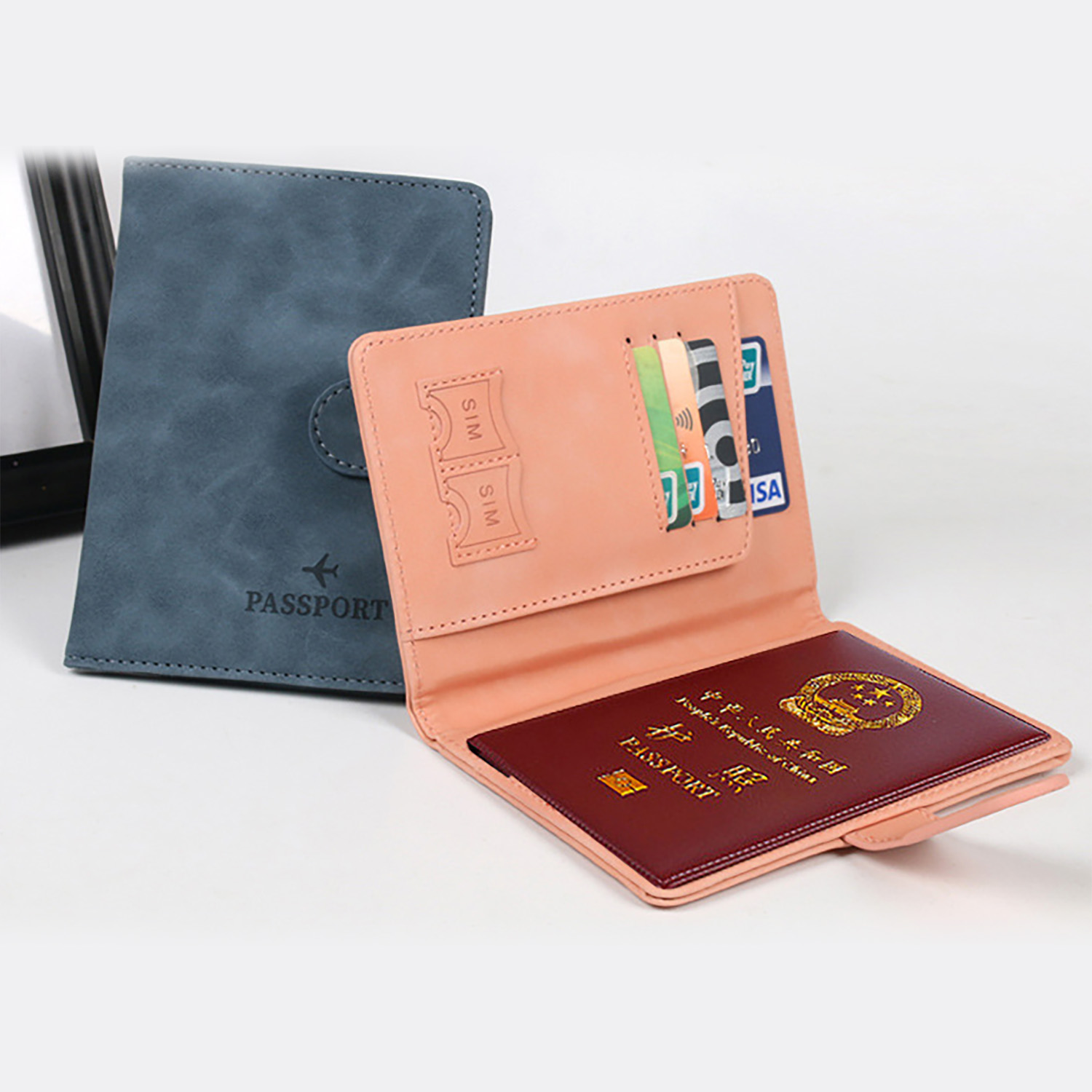 Faux Leather RFID Passport Holder — view 1 of 2
