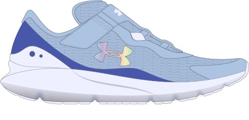 UA Surge 3 AC Girls' Infant Running Shoes 3