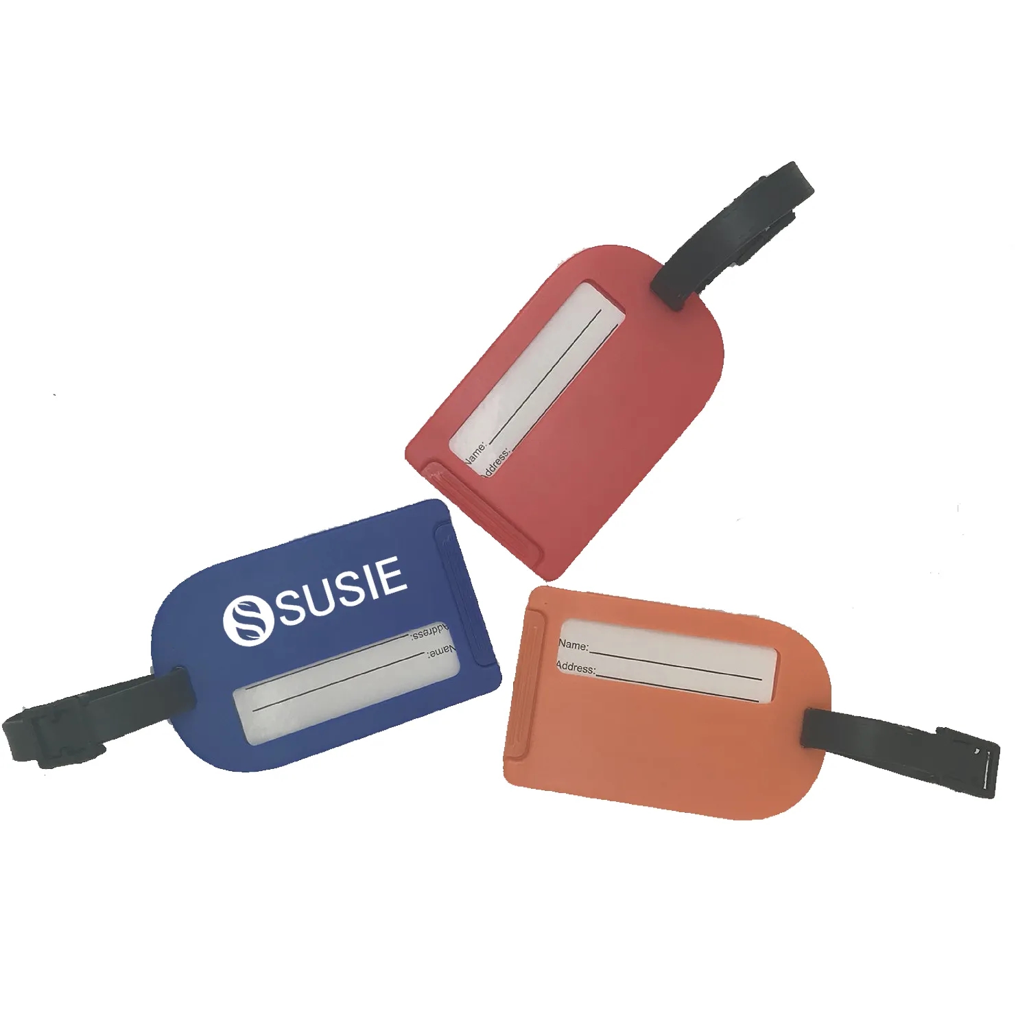 Plastic Luggage Tag With Lanyard 1