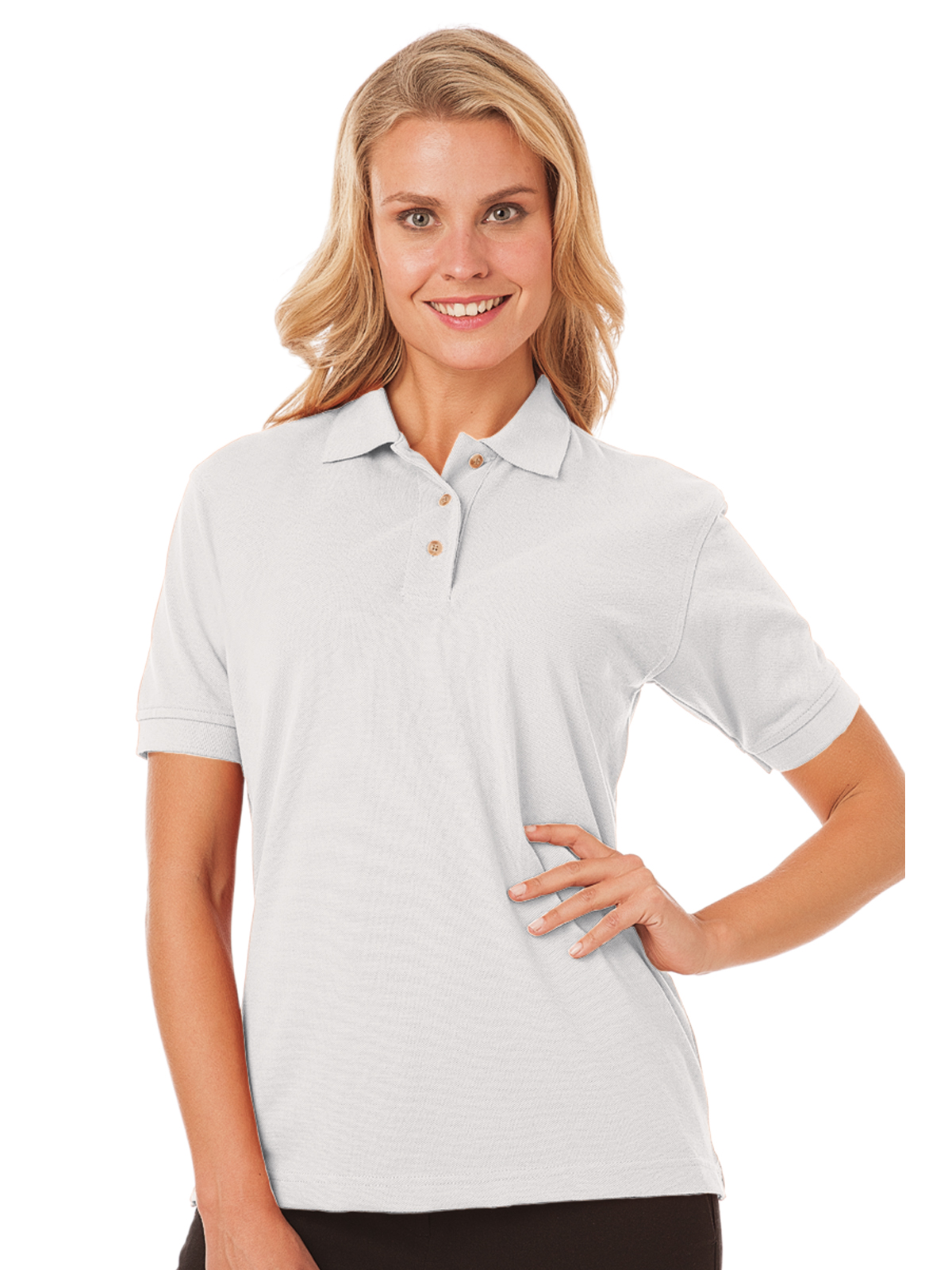 Blue Generation - Women's Pocketless Superblend Pique Polo 29