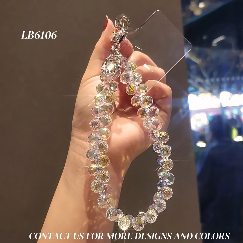 Anti Theft Crystal Beaded Phone Strap 2