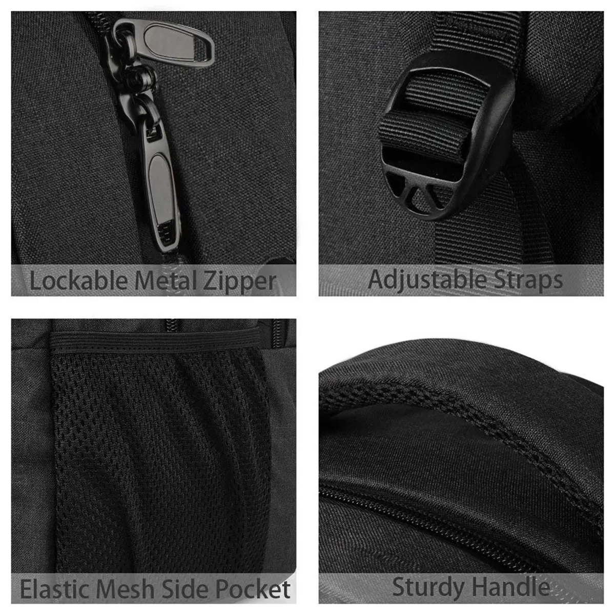 Durable Travel Laptop Backpack with USB Charging Port 6
