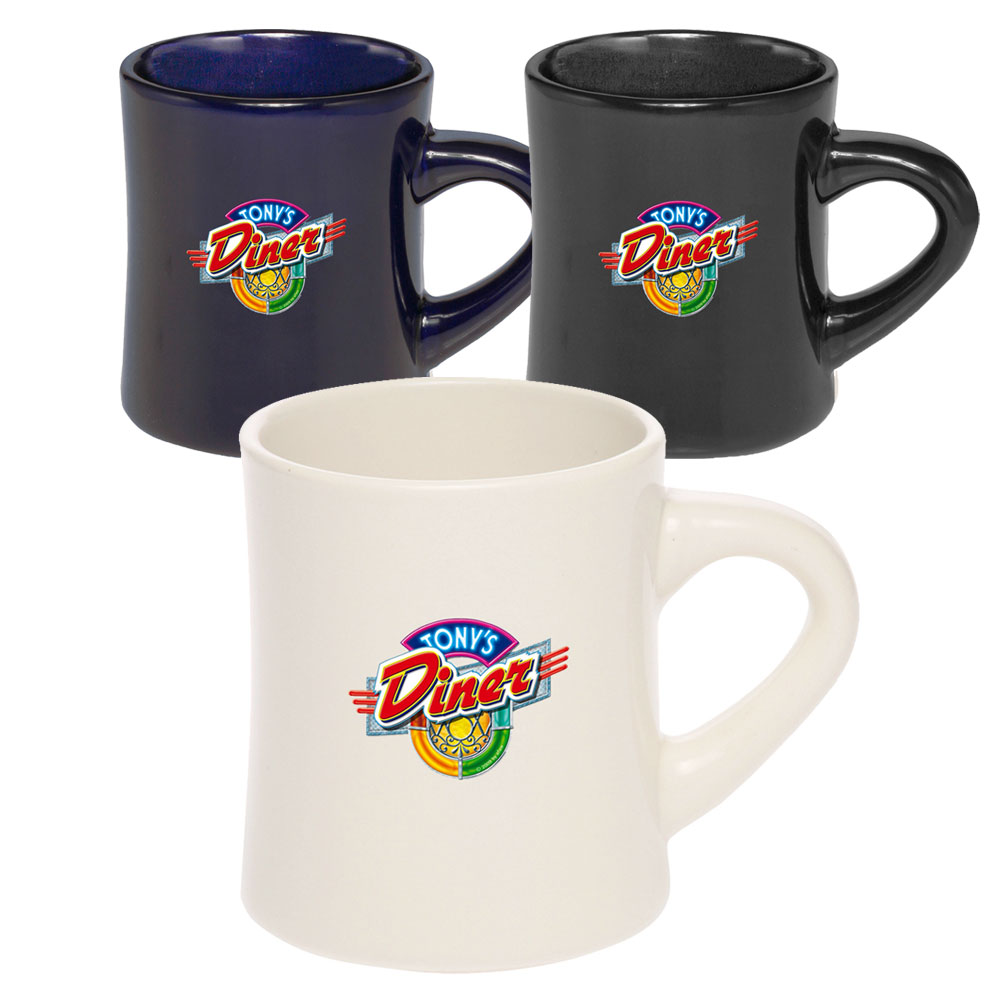 12 oz. Thick Grip Glossy Ceramic Diner Mug 4