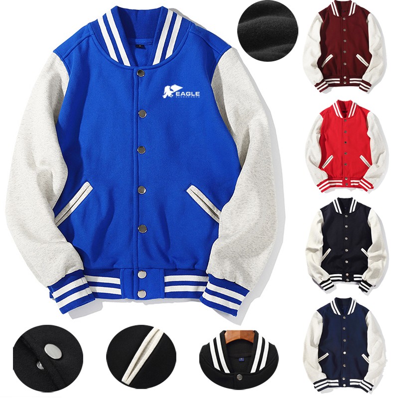 Windproof Bombers Coat Casual Baseball Jacket Winter for Men 3