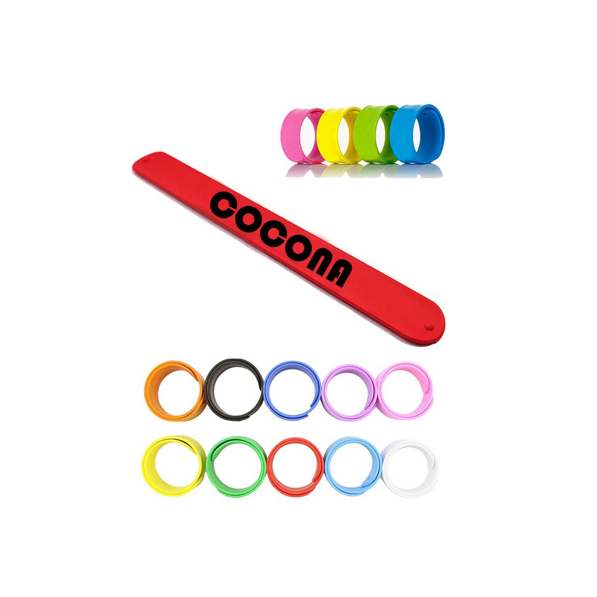 Rainbow Silicone Slap Bracelet 2