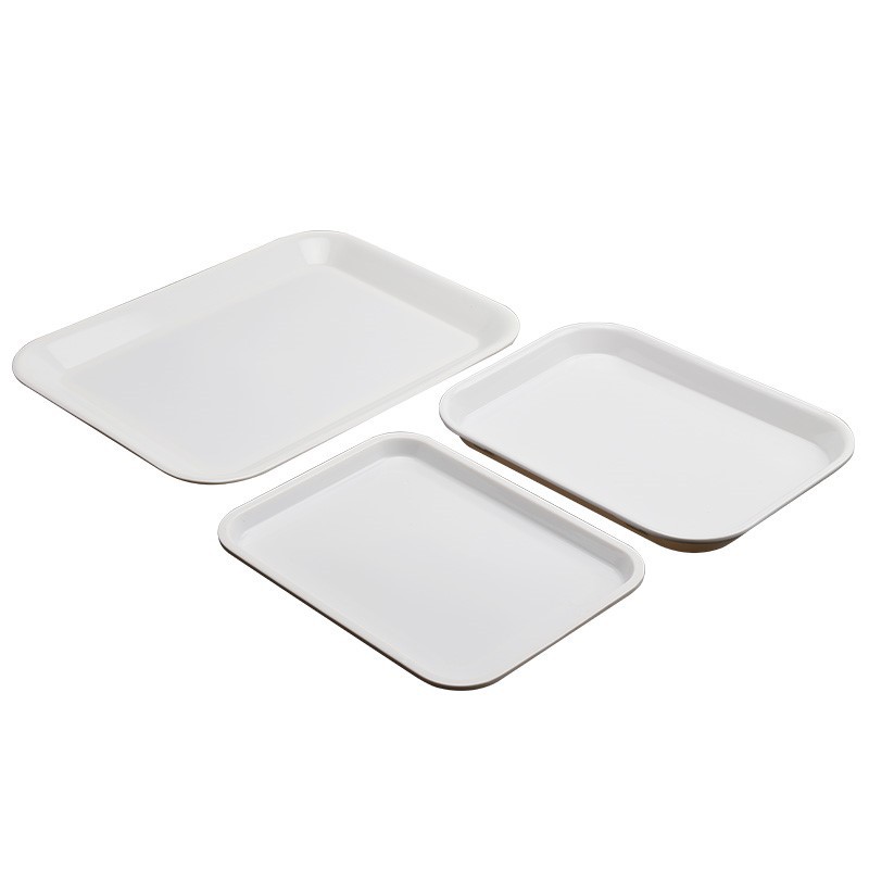 Plastic Fast Food Serving Dish Anti-slip Tray 1