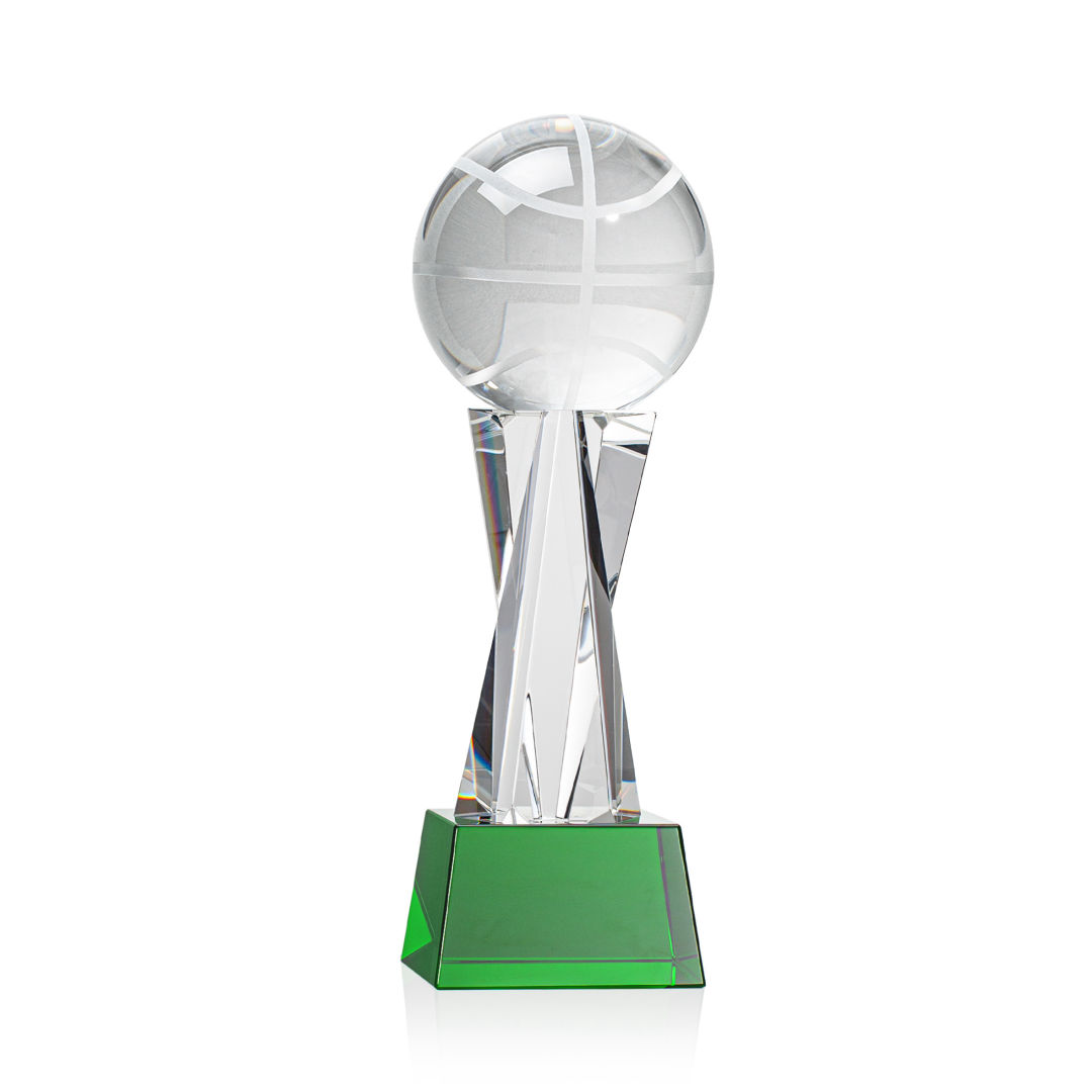 Basketball Award on Grafton Base - Green 6