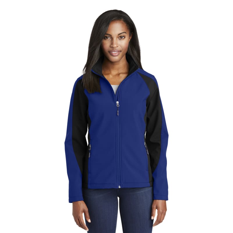 Sport-Tek Women's Colorblock Soft Shell Jacket. 11