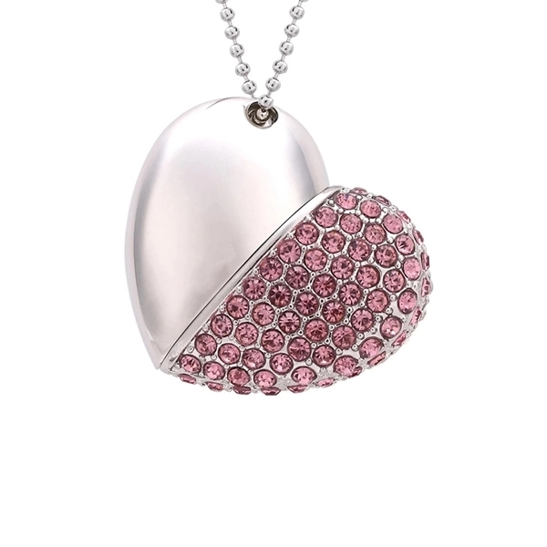 Crystal Heart USB Flash Drive 7