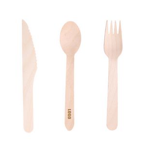 Disposable Wood Knife Fork Spoon 7