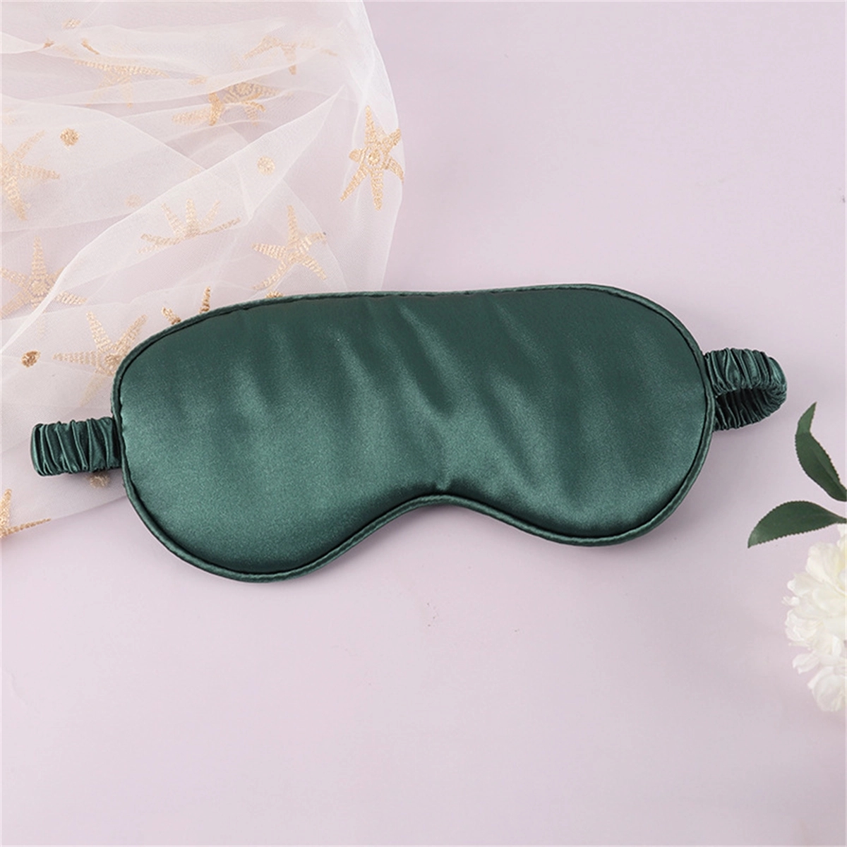 Mulberry Silk Sleep Eye Mask Blindfold With Elastic Strap 2