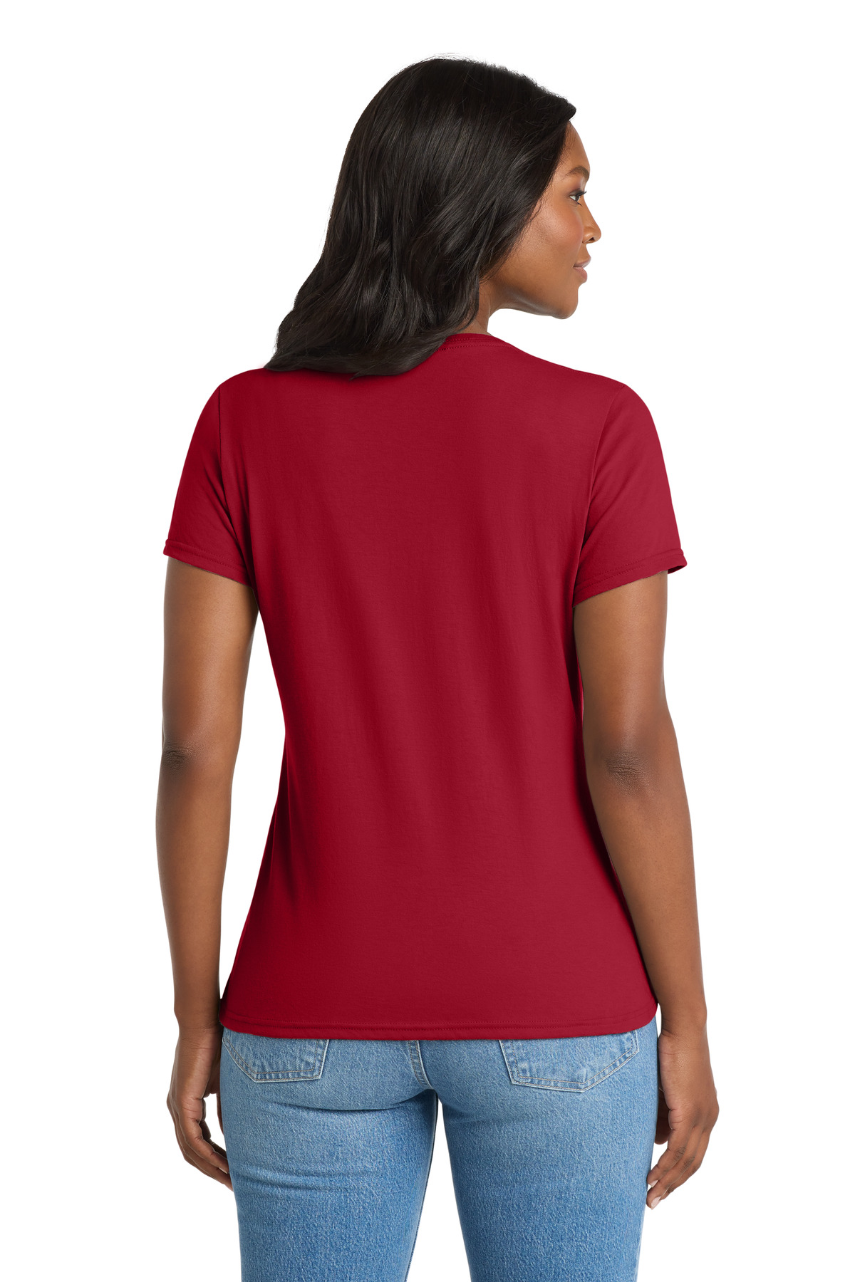 Port & Co Women's Performance Blend V-Neck Tee. LPC381V 57