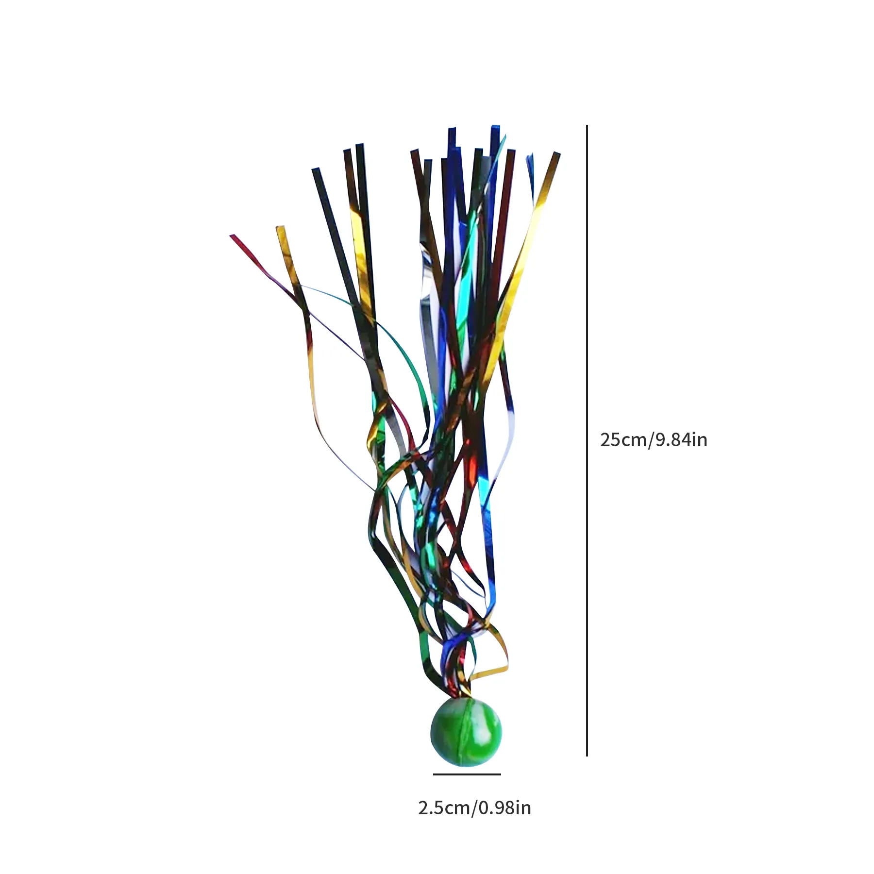 Bouncy Super Balls with Colorful Streamers (20pcs) 3