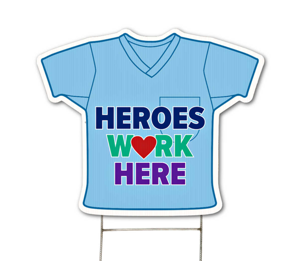 Football Jersey Yard Sign, Full Color