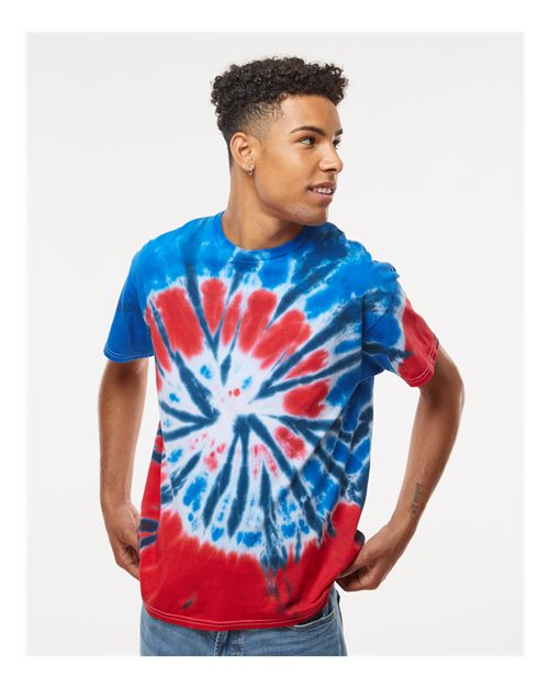 Unisex Multi-Color Tie-Dyed T-Shirt - 1000 69