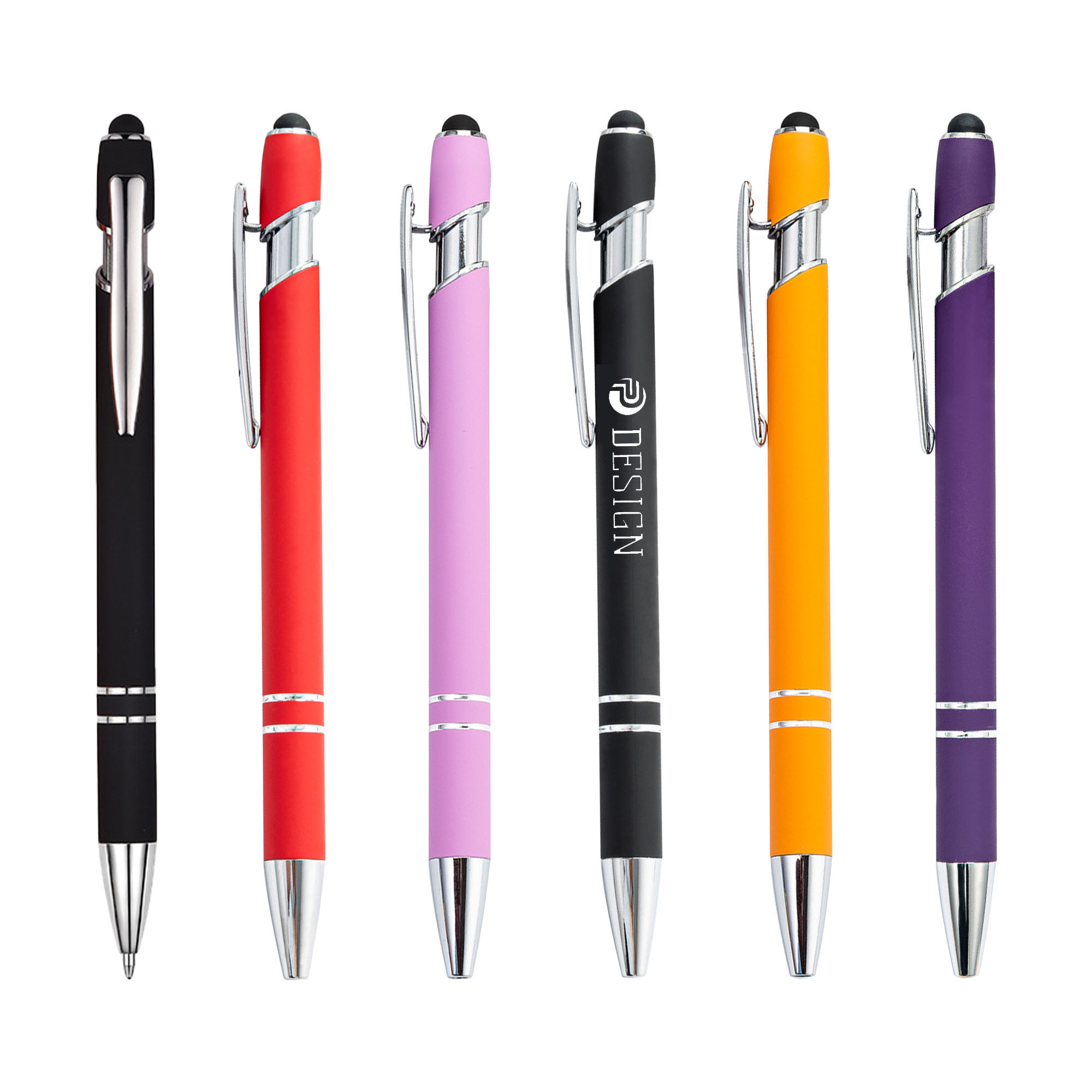 Softy Touch Screen Metal Ballpoint pen With Stylus 1