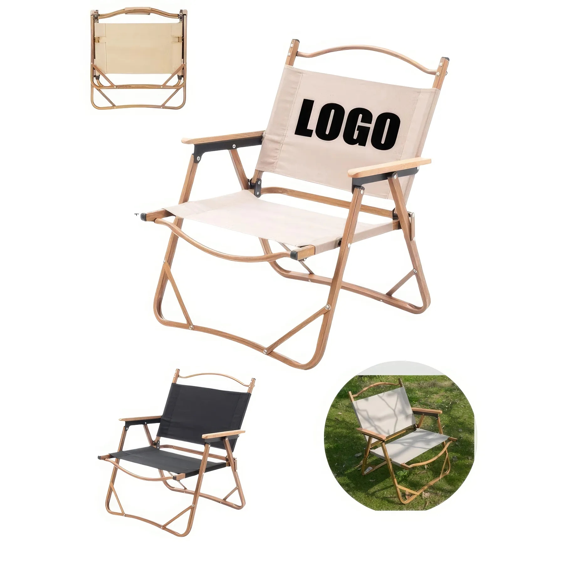 Foldable Outdoor Camping Beach & Director Alloy Chair 2