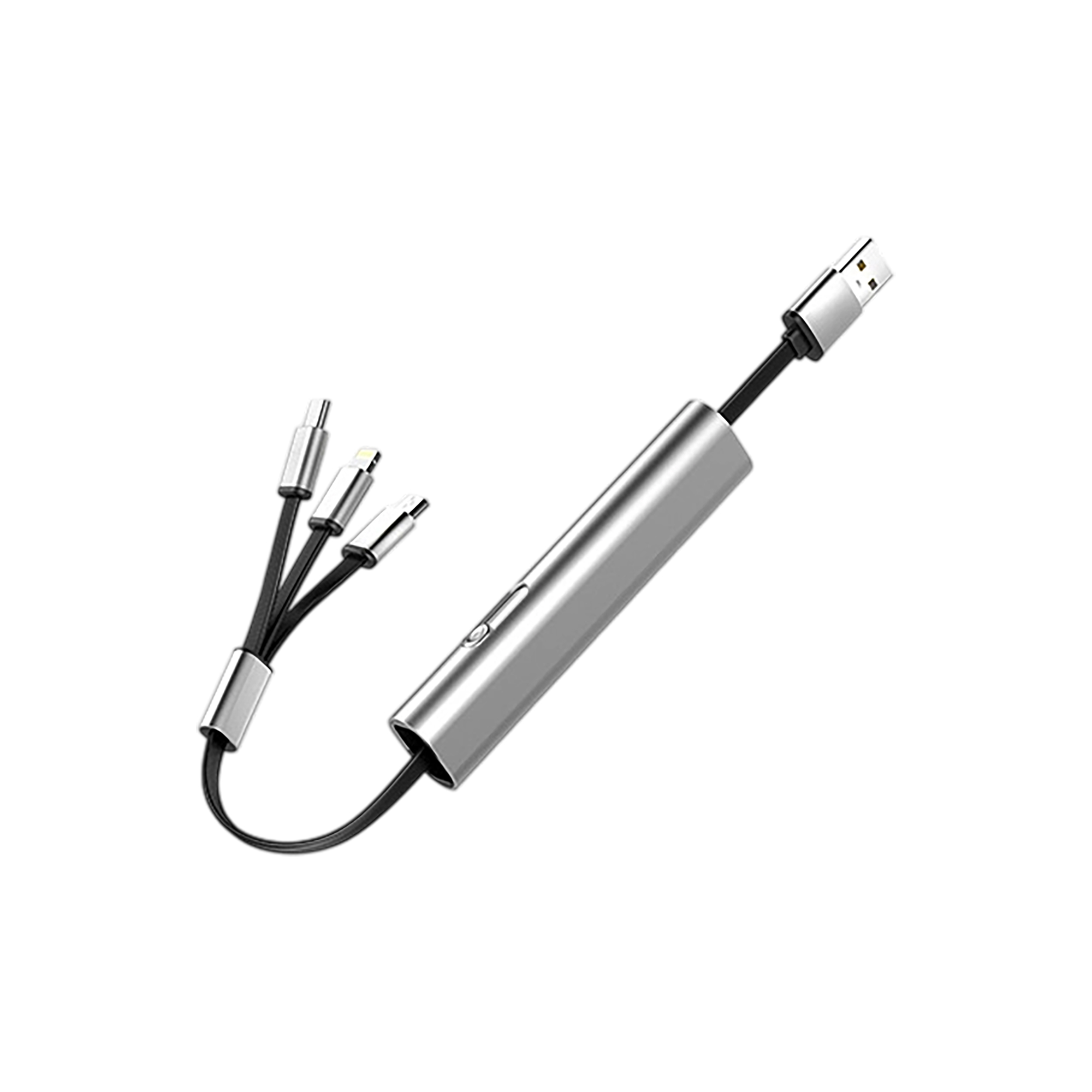 Portable Three In One Retractable Charging Cable 10.62" Length 7