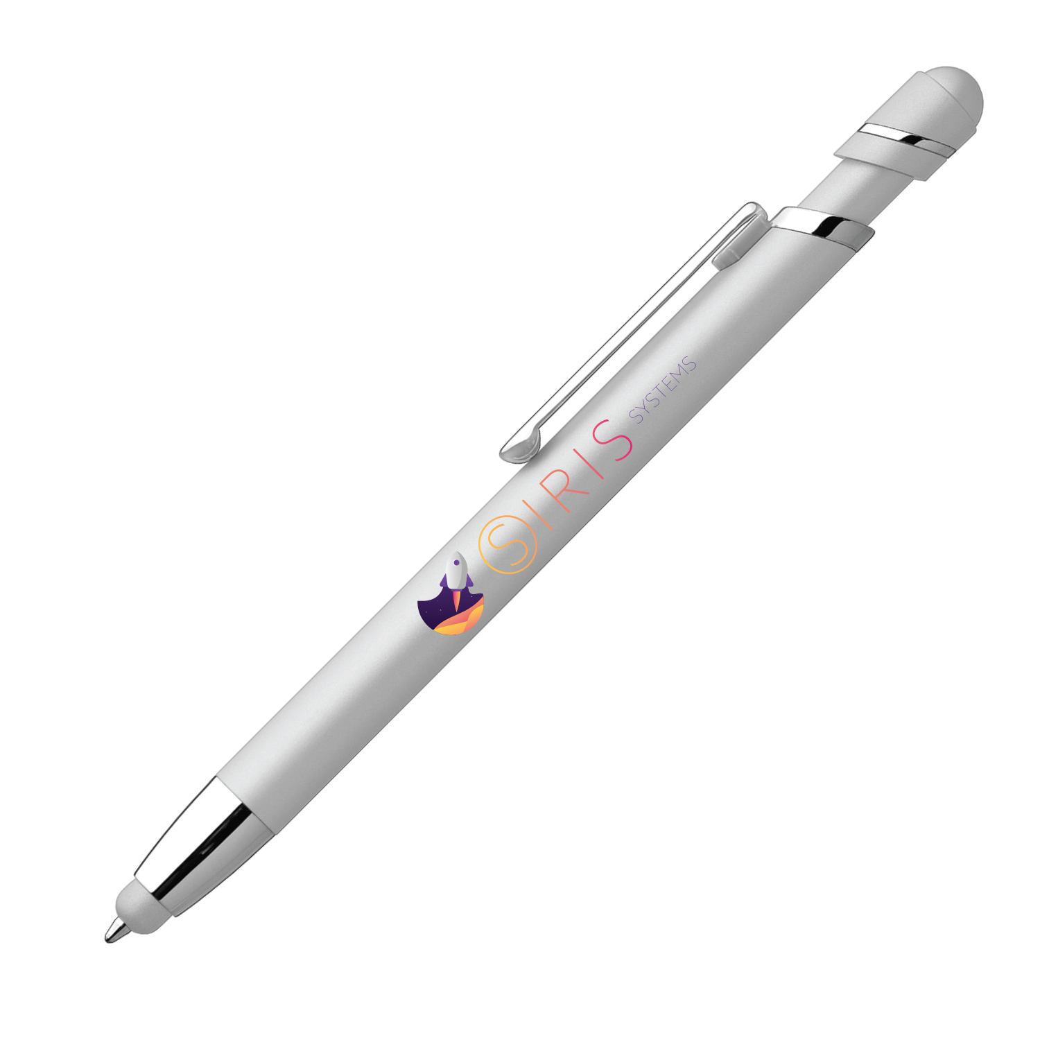 Pluto Softy Metal Pen with Stylus (Full Color Imprint) 4