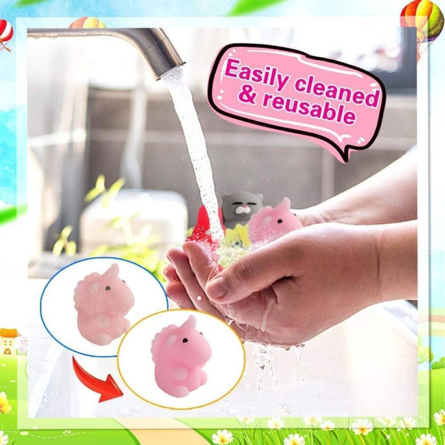 80PCS Animal Stress Relief Squishy Toys Set 4