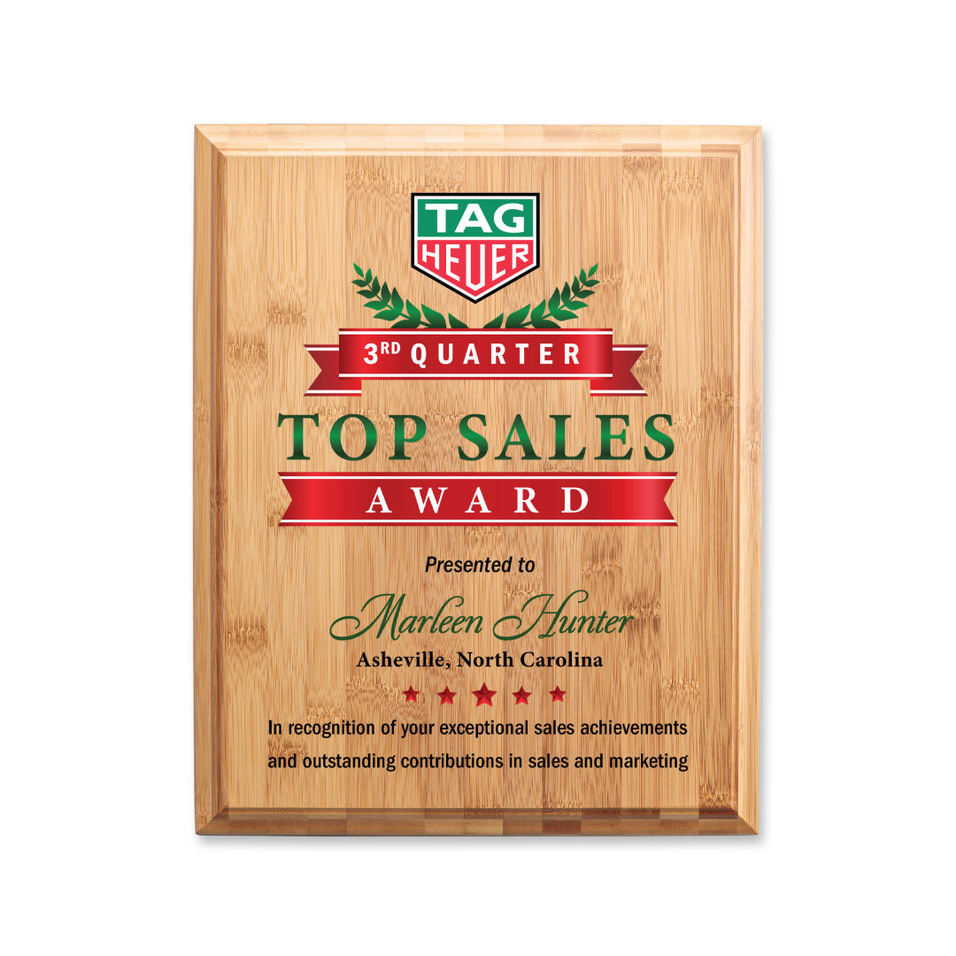 Bamboo VividPrint™ Plaque 7
