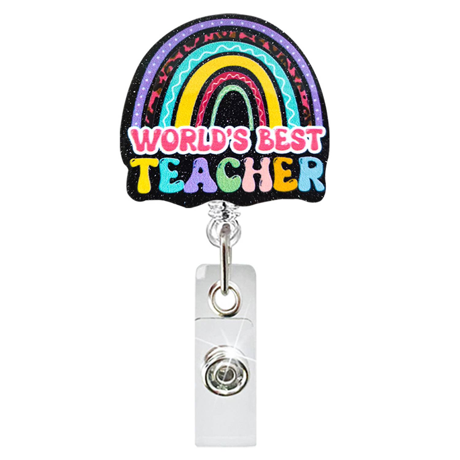Rainbow Acrylic Retractable Badge Holder 7