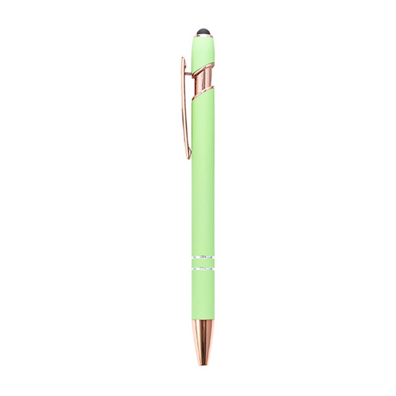 Rose Gold Soft-Touch Metallic Pen W/ Stylus 9