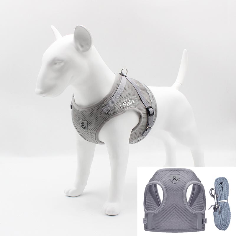 Dog Vest Harness and Strap Leash Set 3