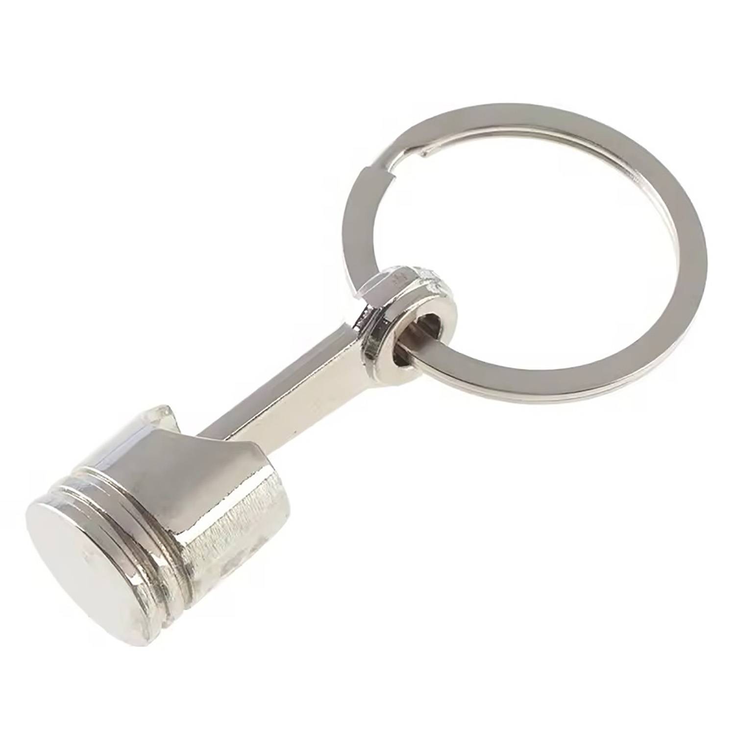 Turbo Engine Piston Design Metal Keychain 1