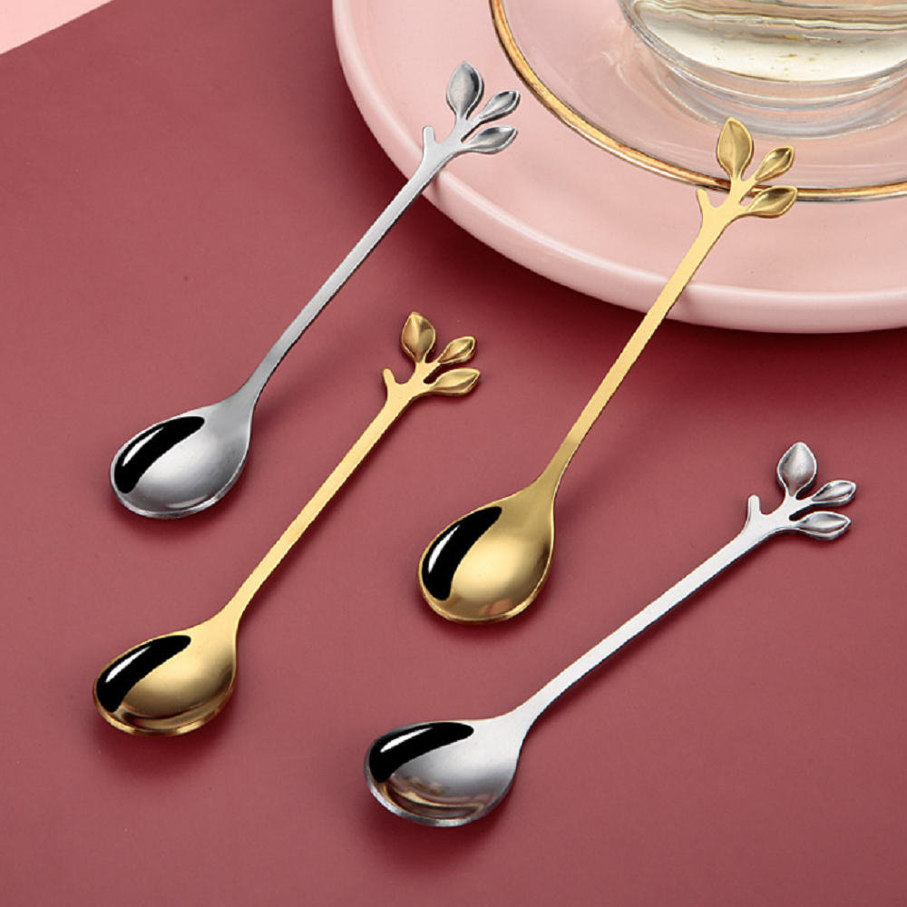 Stainless Steel Coffee Mixing Spoon Dessert Spoon 5