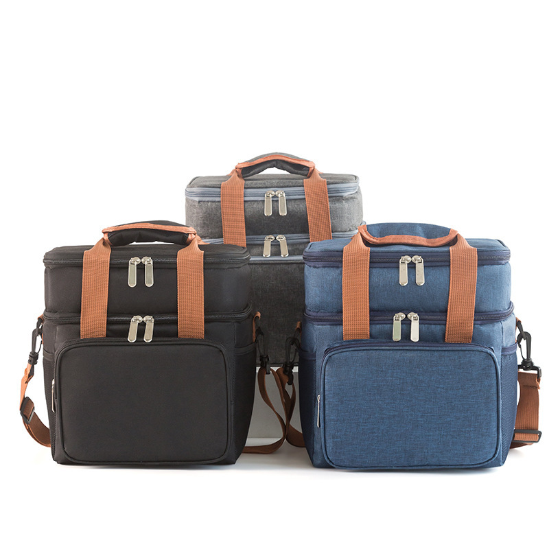 Reusable Insulated Lunch Bag With Shoulder Strap 2