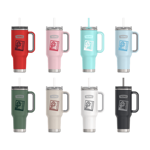 Thermos 40oz Stainless Steel Cup Holder Mug 22