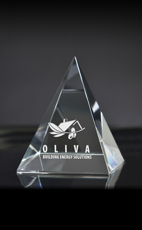 Large Pyramid Paperweight