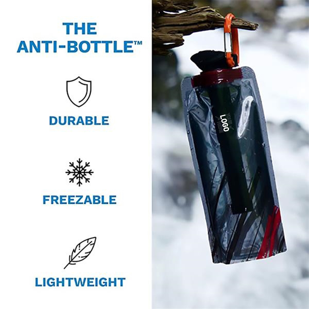 23 Oz Collapsible Water Bottles with Carabiner 2