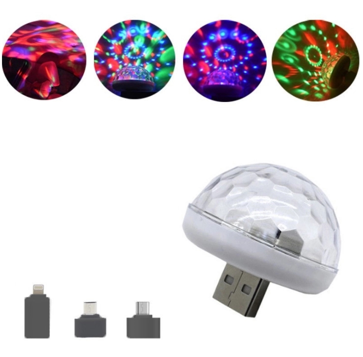Usb Mini disco party phone light 5