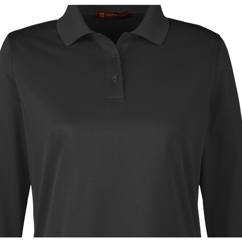 Harriton Ladies' Advantage Snag Protection Plus IL Long Sleeve Polo 10